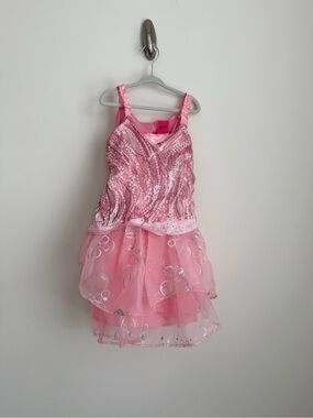 Universal’s Wicked Glinda Pink Bubble Sparkle Girls' Costume Dress